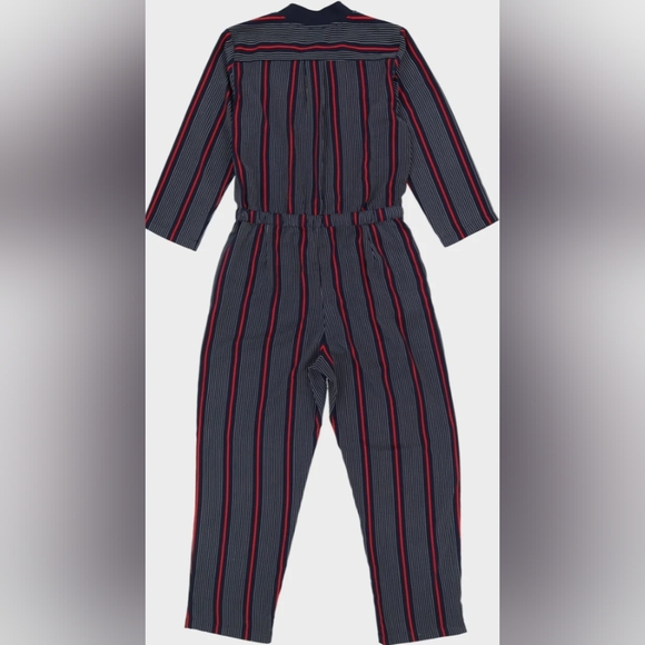 Tommy Hilfiger Stripped Jumpsuit Size XL NWT MSRP $129.99 - Picture 2 of 9